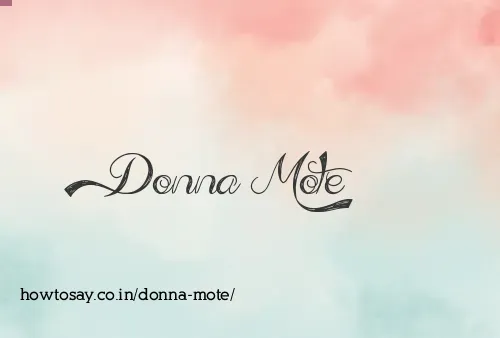 Donna Mote