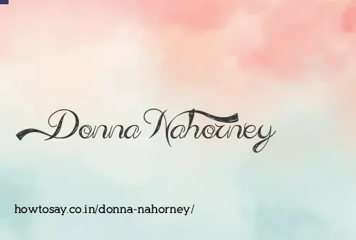 Donna Nahorney