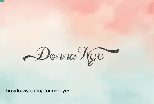 Donna Nye