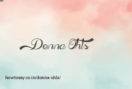 Donna Ohls