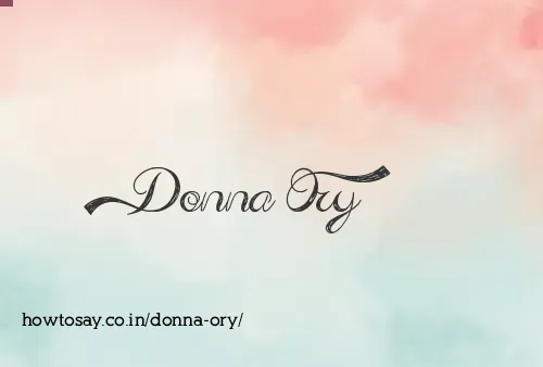 Donna Ory