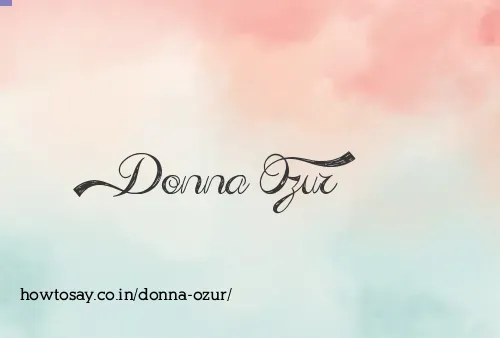 Donna Ozur