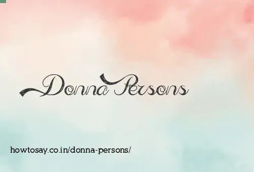 Donna Persons
