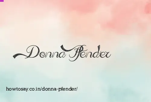 Donna Pfender