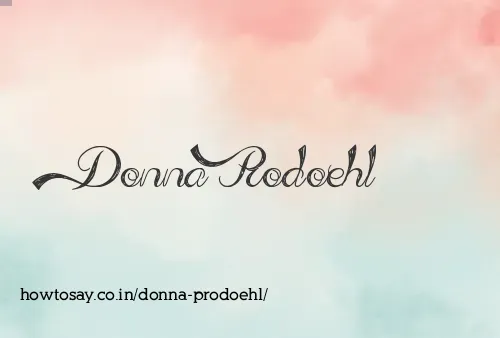 Donna Prodoehl