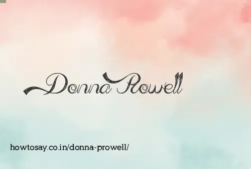Donna Prowell