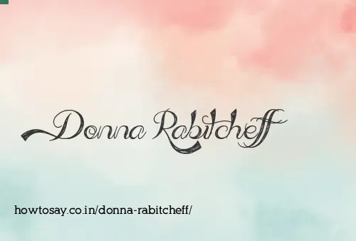 Donna Rabitcheff