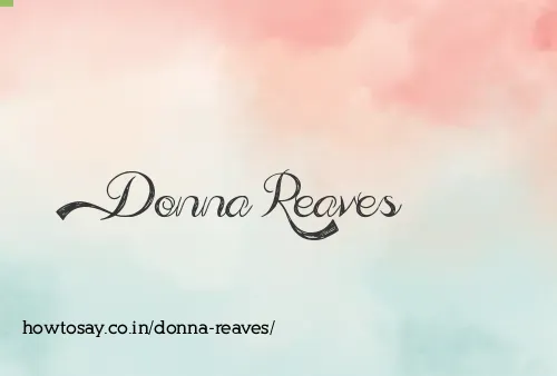 Donna Reaves