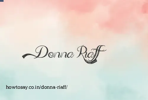 Donna Riaff