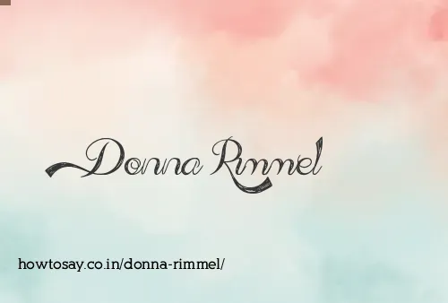 Donna Rimmel
