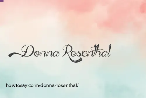Donna Rosenthal