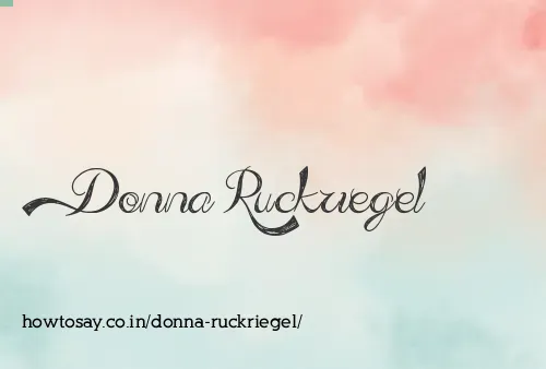 Donna Ruckriegel