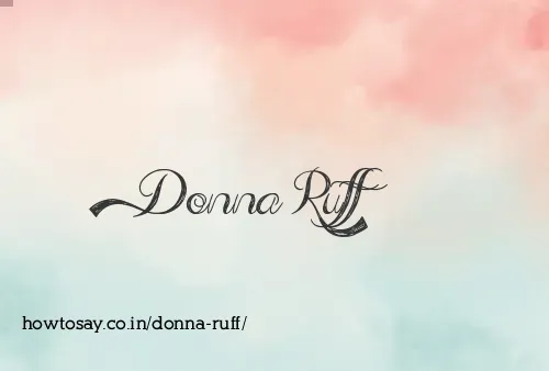Donna Ruff