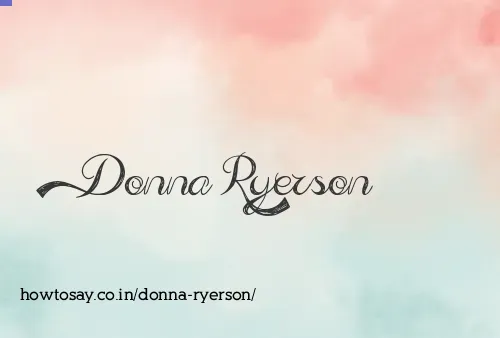 Donna Ryerson
