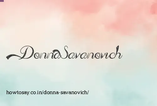 Donna Savanovich