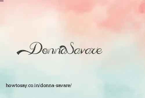 Donna Savare