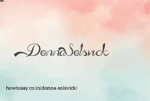 Donna Solsvick
