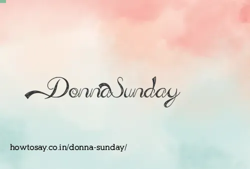 Donna Sunday