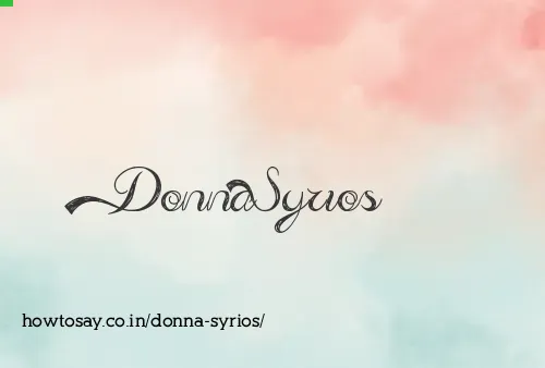 Donna Syrios