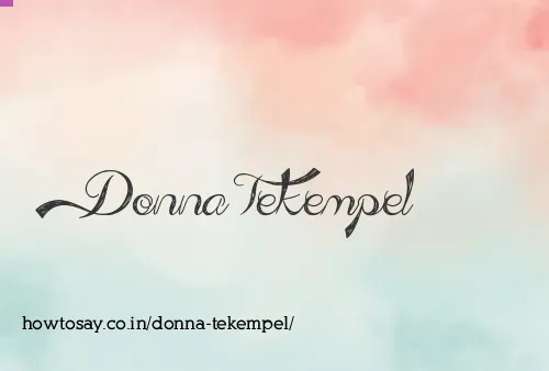 Donna Tekempel