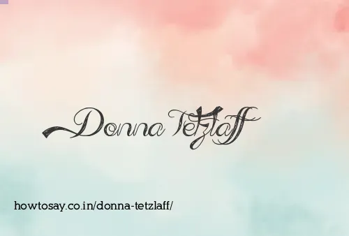Donna Tetzlaff