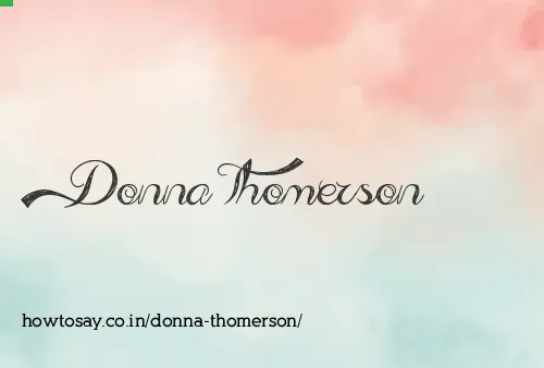 Donna Thomerson