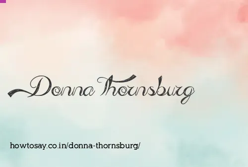 Donna Thornsburg