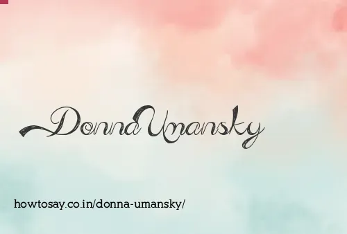 Donna Umansky