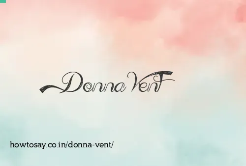 Donna Vent