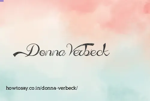 Donna Verbeck