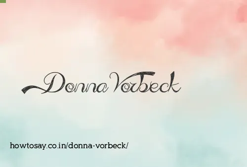 Donna Vorbeck