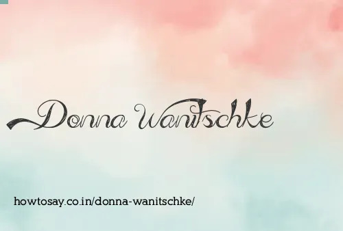 Donna Wanitschke