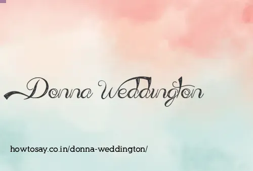 Donna Weddington