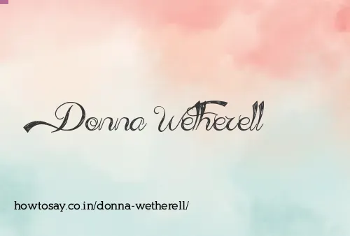 Donna Wetherell