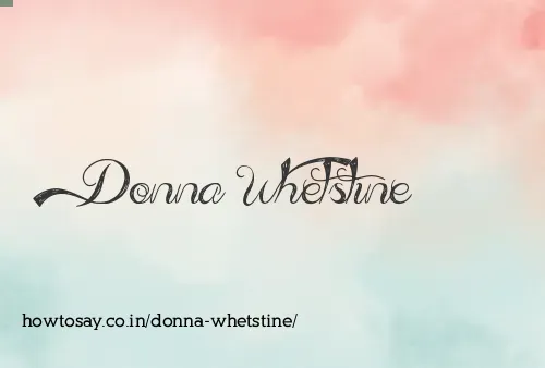 Donna Whetstine
