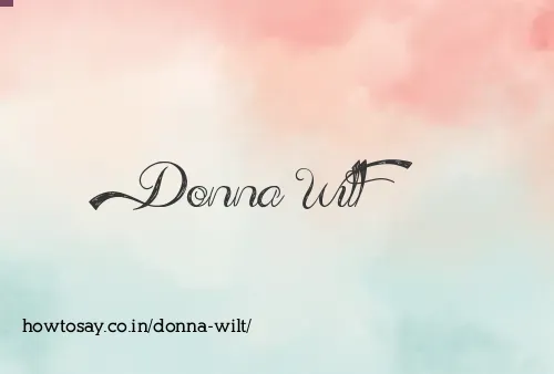 Donna Wilt