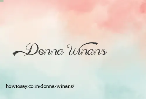 Donna Winans
