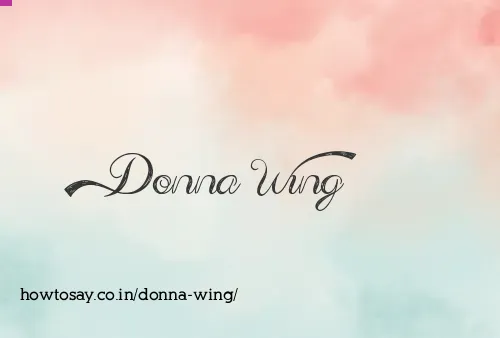 Donna Wing