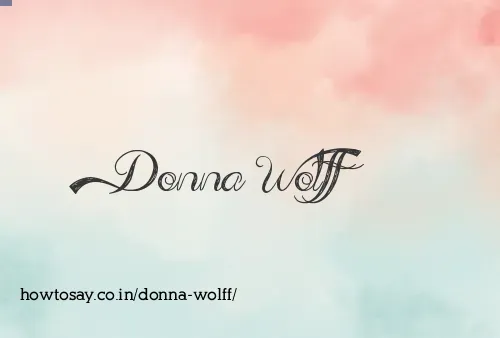 Donna Wolff
