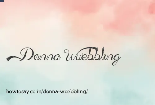 Donna Wuebbling