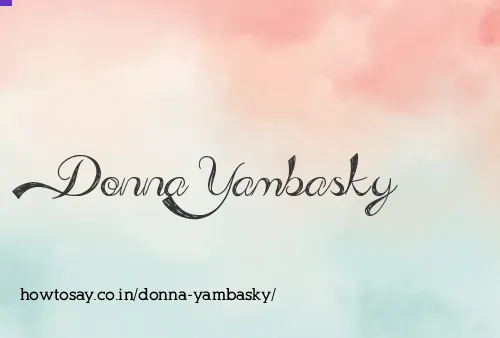 Donna Yambasky