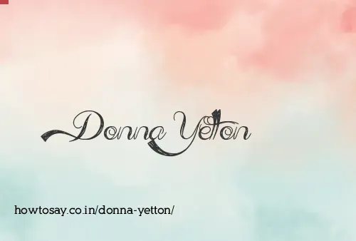 Donna Yetton