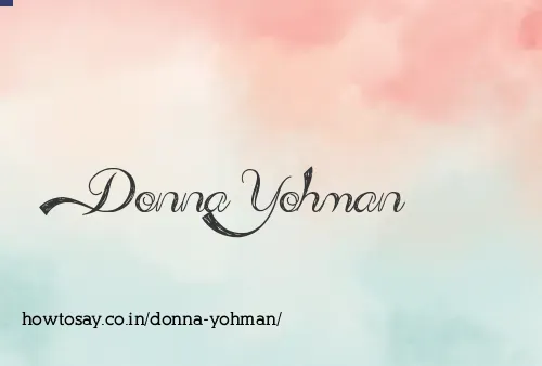 Donna Yohman