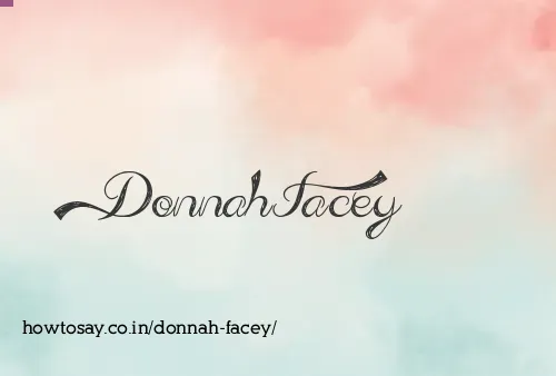 Donnah Facey