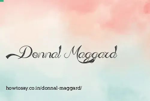 Donnal Maggard