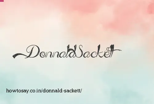 Donnald Sackett