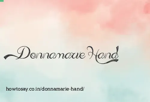 Donnamarie Hand