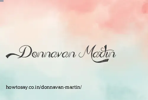 Donnavan Martin
