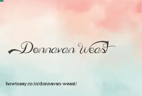Donnavan Weast