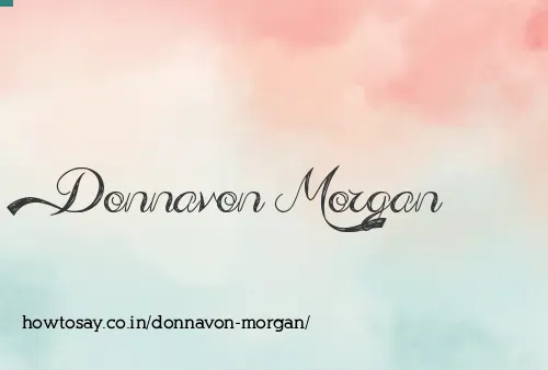 Donnavon Morgan